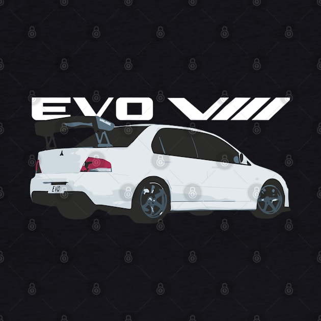 wicked white evo 8 by cowtown_cowboy